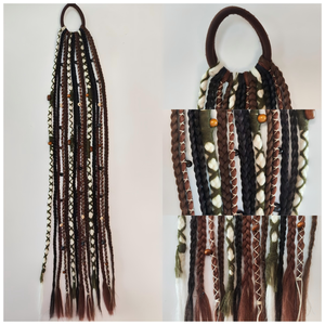 Cola de Caballo Trenzada Estilo Bohemio de 24 Pulgadas con Cuentas, Antideslizante, para Cosplay y Uso Diario - Product Image 2