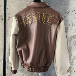 Heren Punk Streetwear Letterman Bomberjack Usa Gratis Belastingen Stud Geborduurde Stof Herfst Seizoen - Product Image 2