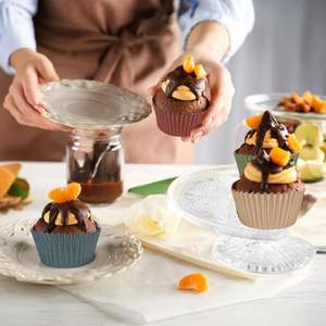 Moules à cupcakes d'automne 11 cm x 6 cm, gobelets à pâtisserie en papier chauds pour l'automne, couleurs de mariage, emballages standard pour muffins et cupcakes pour les fournitures de fête - Product Image 6