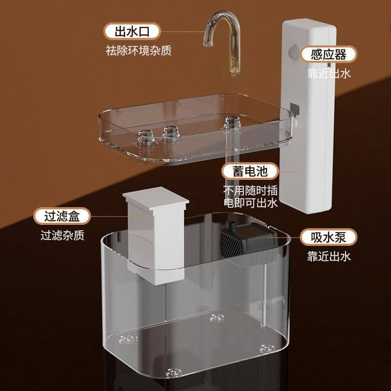 Distributeur d'eau radar PET entièrement transparent [buse de pliage]