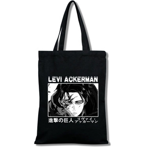 Bolsa de lona impresa de Attack on Titan Eren Yeager, bandolera, bolso de mano, bolsa de compras - Product Image 2