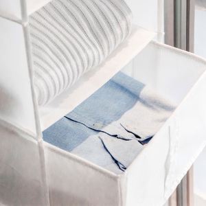 Promotion : Sacs de rangement suspendus imperméables en tissu Oxford à 5 poches, organisateur mural pour armoire, sacs à suspendre, pochettes murales, pour cosmétiques et jouets - Product Image 5