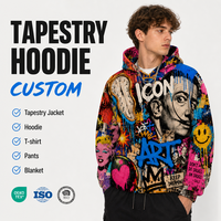 Sweat à capuche personnalisé en tapisserie pour homme – Fabricant de sweats à capuche tissés de haute qualité – Pulls épais en tapisserie pour hommes