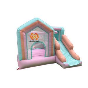 Ticari özel ev şeklinde şişme kaleler küçük en çok satan öğeler kapalı ve açık çocuk eğlenceli şişme slaytlar - Product Image 1