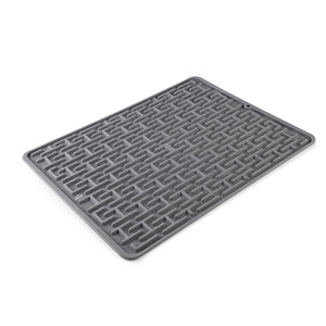 Silicone Dish Drainer Mat Rectangular Kitchen Sink Drain <b>Rack</b> Non Slip Waterproof <b>Drying</b> Tray for Utensils and Cutlery - Product Image 1