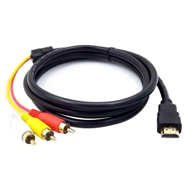 HD MI 3 RCA cable 1.5M audio video wire cable connector adapter for set