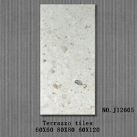 Carreaux de céramique modernes 60x60, antidérapants, gris, motif terrazzo, surface mate, pour appartement, salle à manger, dégagement bon marché 60X120