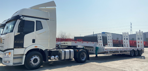 Cổ ngỗng 2/3/4 trục sàn thấp, <span class=keywords><strong>lowboy</strong></span>, loader, hoặc thấp giường bán Trailer phẳng bán xe tải. - Product Image 2