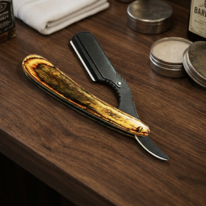 ASAP Barber Supplies Professional Folding Straight Edge Razor for <b>Men</b> Premium Stainless Steel Professional Beard Shaping tools - Product Image 5