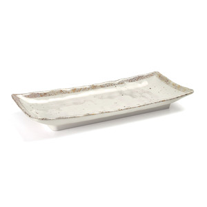 Vassoio Decorativo Rettangolare Lungo in Ceramica per Servire e Esporre su Tavolo - Product Image 1