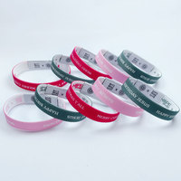 Bracelet en tissu élastique personnalisé avec logo, étanche, RFID FM1108 213 215 216, transfert thermique, bracelet NFC