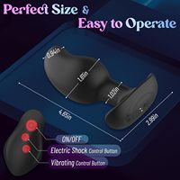 8 vibrateurs de gode anal à chocs électriques et vibrants, stimulateur de prostate jouet télécommande énorme Buttplug pour hommes et femmes