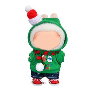 Costume de Noël portable pour poupée, style mini-jouet, haute qualité, polyester et coton, certifié EN71, unisexe, Q, pour poupées de 1ère, 2ème et 3ème générations - Product Image 5