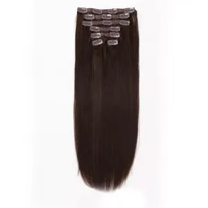 Factory Price High Quality Cuticle Indian Remy Hair Double Drawn Clip In Hair Extensions