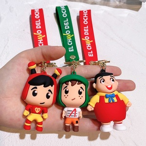 3D PVC Anime llavero Kawaii dibujos animados de goma <span class=keywords><strong>El</strong></span> <span class=keywords><strong>Chavo</strong></span> transfronterizo VIERNES NOCHE divertido juguete llavero bolsa colgante llavero - Product Image 6