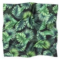 Accessoire de tête réutilisable vert doux sur mesure, best-seller, écharpe carrée en coton pur, motif animal, style décontracté