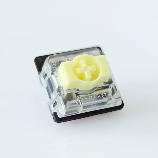 Mechanical Keyboard Switch Cross-Shaped Linear Yellow RGB Custom Hot Swap Laptop