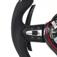 Volant sport en cuir et fibre de carbone LED pour modèles M2/M3/M4/M5/M6 F10/F30