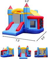 Jeu de château gonflable Offre Spéciale pour enfants maison gonflable fête saut rebondissant et toboggan Combo extérieur