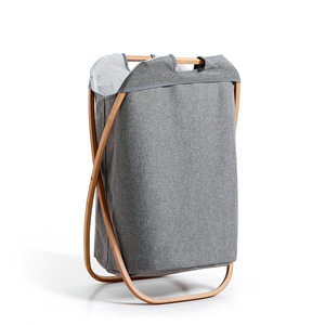 Personnalisé style Nordique Moderne Écologique bambou <span class=keywords><strong>panier</strong></span> <span class=keywords><strong>à</strong></span> <span class=keywords><strong>linge</strong></span> pliable <span class=keywords><strong>panier</strong></span> sur pied - Product Image 1