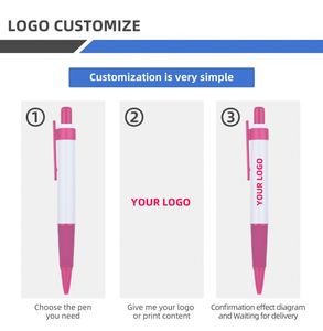 Bolígrafos de Plástico Ligeros con Logotipo Personalizado, Agarre de Goma Suave, Multicolores, Tinta Negra, Diseño Moderno para Oficina/Escuela, Promoción - Product Image 3