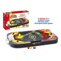 Jouets de sport éducatifs d'intérieur, jeu de hockey sur glace interactif en plastique de bureau 2 en 1, mini table de hockey sur air, Long Belief