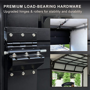 Porte de <span class=keywords><strong>garage</strong></span> automatique en aluminium à enroulement, design en verre plein, résistante aux ouragans - Product Image 4