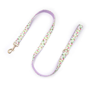 2025 Hot Selling New Model Obst und Blumen Hunde halsband mit Zink legierung Metalls chnalle Haustier Hunde leine und <span class=keywords><strong>Cool</strong></span> <span class=keywords><strong>Pet</strong></span> Fliege Set - Product Image 5
