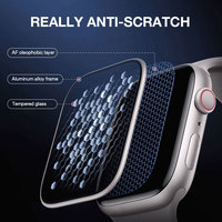Protector de Pantalla de Vidrio Templado Transparente 9H Antirrayaduras con Cobertura Total y Sin Burbujas para Apple Watch Ultra 2 3 49mm