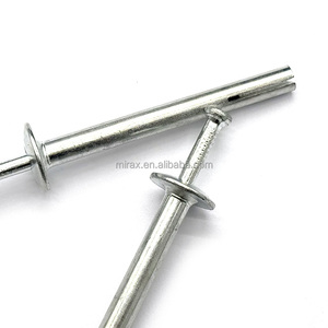 MIRAX Chevilles à marteau galvanisées de 6 mm avec tête ronde et goupille à ressort légère pour maçonnerie - Product Image 3