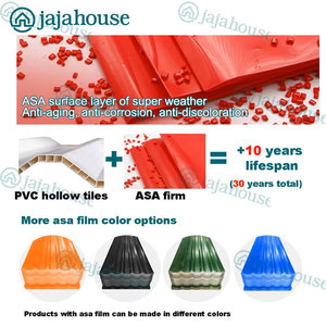 Tuile de toiture creuse en PVC ignifuge conforme à la norme BS 476, haute résistance aux chocs, sans <span class=keywords><strong>amiante</strong></span>, pour toiture ondulée, Singapour - Product Image 3
