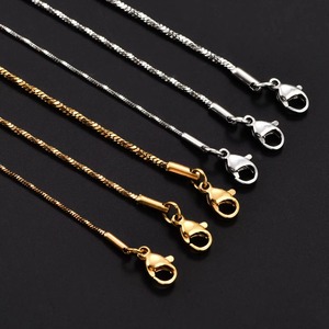 Cadena de Serpiente Cuadrada Pequeña de Acero Inoxidable de 0.9/1.2/1.5mm en Color Oro/Plata/Rosa, Joyería de Moda para Mujer - Product Image 6