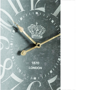 Overseas Stock Free Shipping <strong>Large</strong> Vintage Black Rectangular Wall <strong>Clock</strong> with <strong>White</strong> Numerals Home Decor Accent <strong>Clock</strong> - Product Image 3