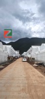 Système de serre agricole multi-travées ZhuoTai ZT-18 avec structure en acier personnalisée et couverture en PE pour la culture des myrtilles