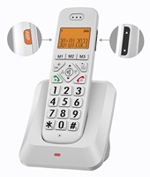 Téléphone Numérique sans Fil OEM D1011, Style Rétro, Extensible, pour Maison et Bureau