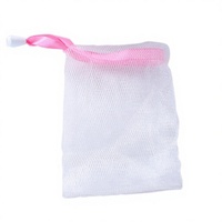 Sac en filet pour savon fait main 9*11cm, en nylon, pour mousse de lavage du visage, recyclable, promotionnel, Fujuan Fzd0911, personnalisable, soie