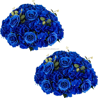 Décoration de table pour la maison, roses artificielles, centres de table pour mariage, boules de fleurs violettes pour la décoration de mariage et centre de table