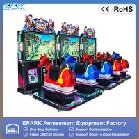 Machine d'arcade de course de chevaux pour 2 joueurs, simulateur de course interactif, équipement de jeu pour les centres d'arcade et les centres commerciaux