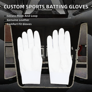 Custom Leather <b>Baseball</b> Batting <b>Gloves</b> Adult Softball <b>Gloves</b> Comfortable Grip Breathable Training Game Sports <b>Gloves</b> - Product Image 2