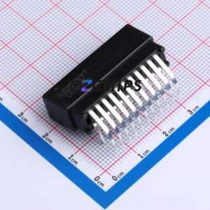 ER22BGFBK Gold Finger Connector Bent Lead Through Hole,P=2.54mm Connector EDGE SLOT 2.54mm 22P Right Angle Insert - Product Image 2