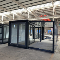 Maison préfabriquée mobile compacte de luxe, conteneur extensible, maisons modulaires, directement de l'usine