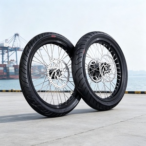 ชุดล้อซุปเปอร์โมโต้ Motard ขนาด <span class=keywords><strong>17</strong></span> นิ้ว KYZ Sur-Ron Light Bee X วัสดุ CNC อัลลอย สีเงิน <span class=keywords><strong>ขอบ</strong></span>ล้อ <span class=keywords><strong>1.60</strong></span> 2.15 ชุดอัพเกรดประสิทธิภาพสูงสำหรับจักรยานไฟฟ้า - Product Image 1
