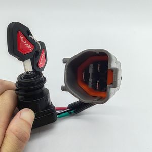 Interrupteur d'allumage d'excavatrice pour <span class=keywords><strong>Kubota</strong></span> U15 20 30 35 Kx155 161 interrupteur à clé de démarrage serrure de porte électrique - Product Image 3