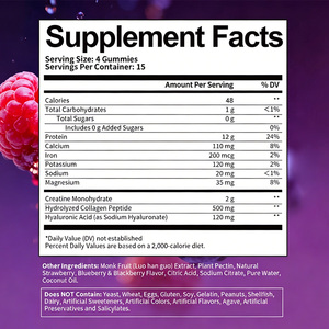 Gummies de collagène de lactosérum OEM/ODM, supplément à base de plantes 500mg, <span class=keywords><strong>pour</strong></span> l'éclaircissement de <span class=keywords><strong>la</strong></span> peau et <span class=keywords><strong>la</strong></span> <span class=keywords><strong>santé</strong></span> anti-âge, avec vitamine C - Product Image 5