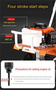 Máquina de Cultivo de Tierra Agrícola Multifuncional con Motor de 4 Tiempos 33, Mini Motocultor para Granja, 1 Año de Garantía - Product Image 5