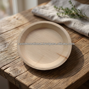 Disposable Eco-Friendly Palm Leaf 25cm Deep Round <b>Plate</b> - Product Image 2