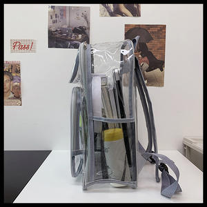 Sac à dos en PVC transparent personnalisé, sac en plastique transparent, sac à dos transparent, sac à dos transparent - Product Image 4