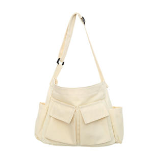 New Industrial Style Large Capacity <b>Canvas</b> <b>Crossbody</b> <b>Bags</b> Popular Multi-functional Messenger <b>Bag</b> Tote <b>Bag</b> for Teenage Girls - Product Image 5