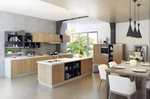 Professionnel bon prix complet noir couleur acrylique cuisine Design armoires modernes pour meubles de cuisine armoires de cuisine - Product Image 6