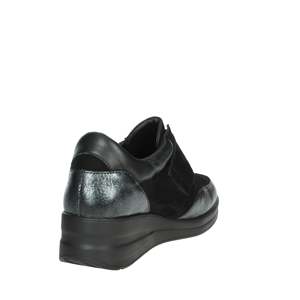 Scarpe da ginnastica da donna Novaflex Sadali nere con plateau, vestibilità comoda - Product Image 3